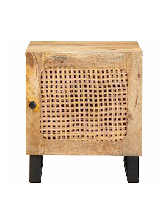 vidaXL Bedside Table Solid Mango Wood 40x33.5x46cm