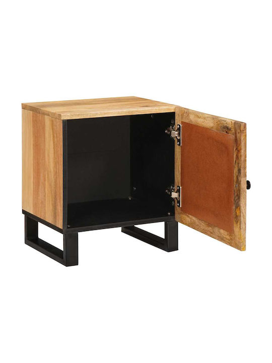 vidaXL Bedside Table Solid Mango Wood 40x33.5x46cm