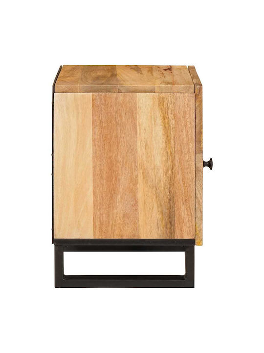 vidaXL Bedside Table Solid Mango Wood 40x33.5x46cm