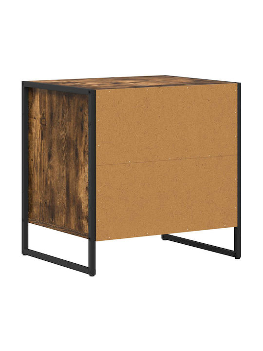 Wooden Bedside Table Brown 50x39.5x50cm