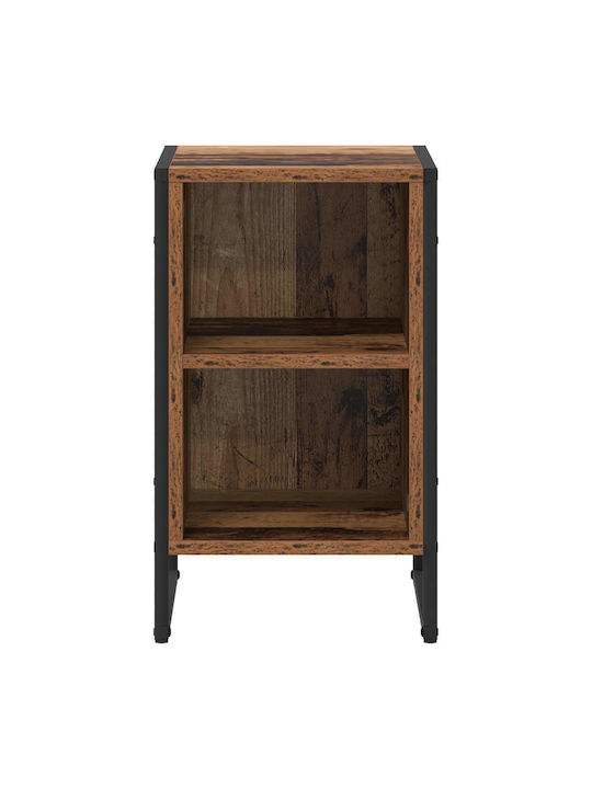 Wooden Bedside Table Brown 39.5x30x50cm