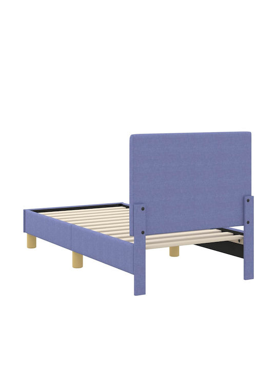 Kinderbett Einzeln Blau für Matratze 70x140cm