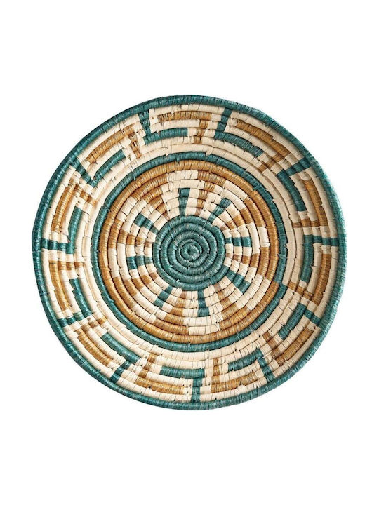 Beliani Set of 6 Multicolored Seagrass Wall Decor Namdinh