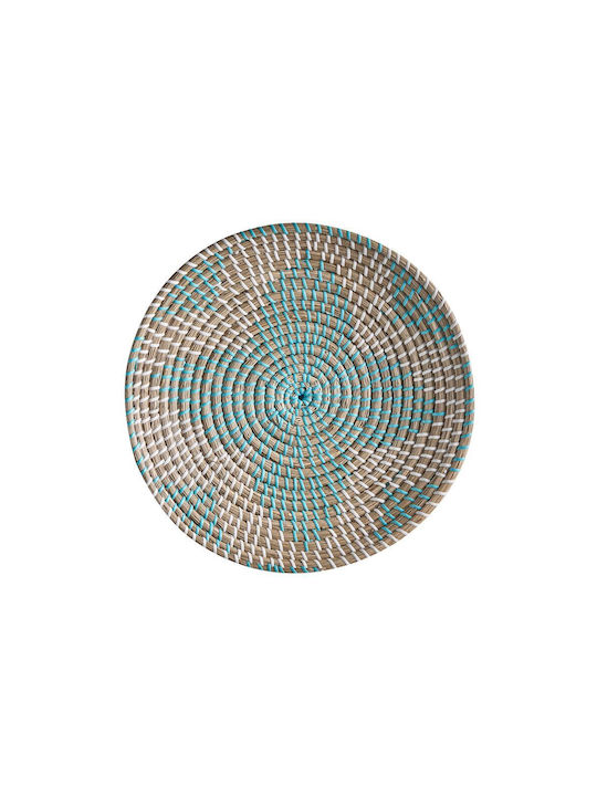 Beliani Handmade Wicker Plate 5 Pieces