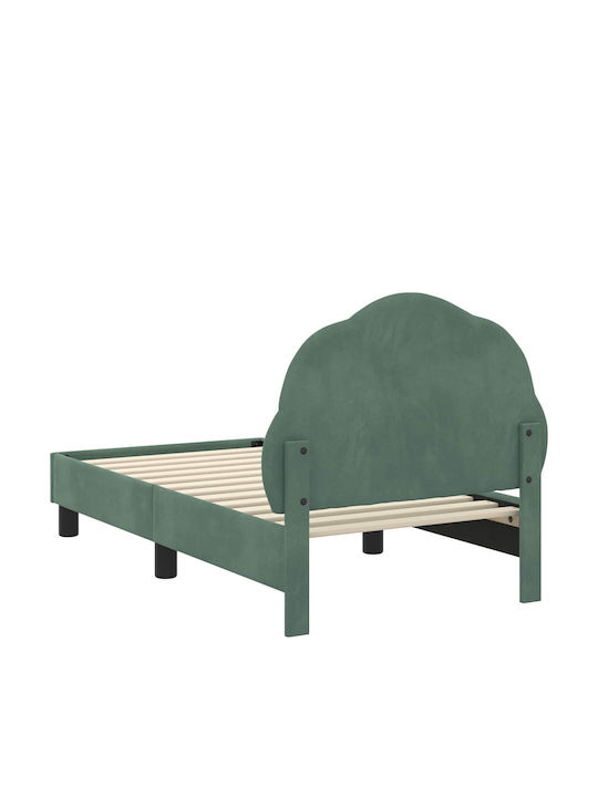 Pat pentru Copii Single Albastru deschis pentru Saltea 70x140cm
