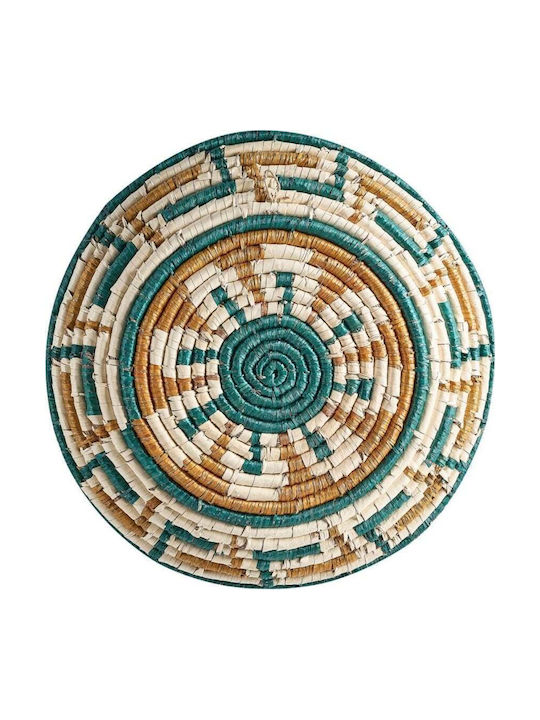 Beliani Set of 6 Multicolored Seagrass Wall Decor Namdinh