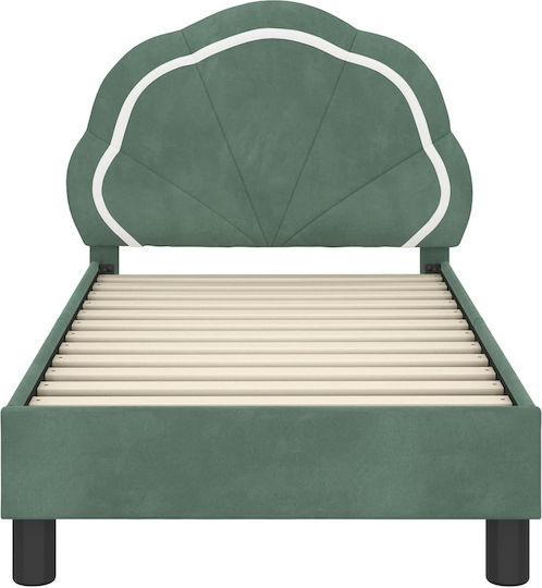 Kids Bed Single Light Blue for Mattress 70x140cm