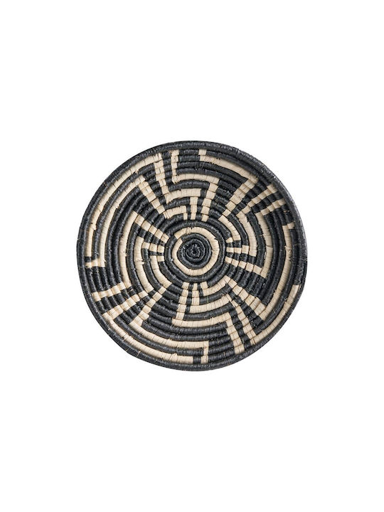 Beliani Set of 6 Multicolored Seagrass Wall Decorations Hoabinh