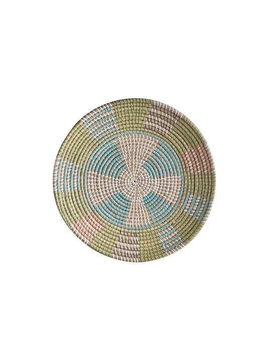 Beliani Handmade Wicker Plate 5 Pieces