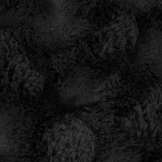 vidaXL Pelzige Decke Moni 150x220cm Schwarz