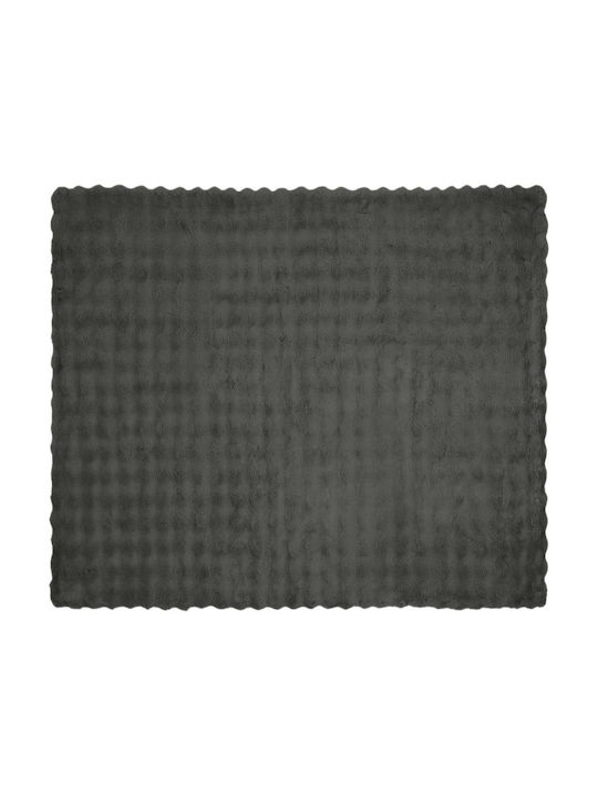 vidaXL Pelzige Decke Übergröße 240x270cm Dunkelgrau