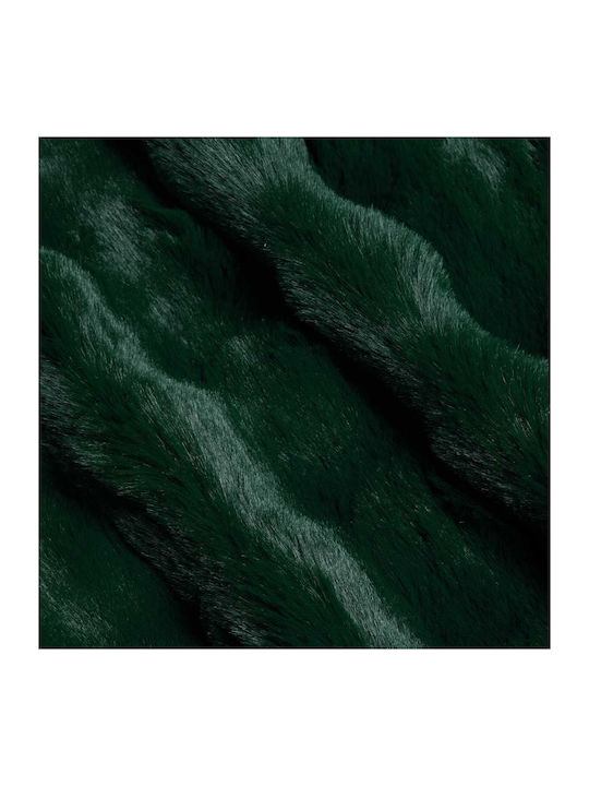 vidaXL Pelzige Decke Übergröße 220x240cm Dunkelgrün
