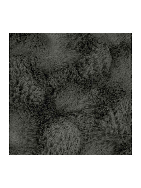 vidaXL Pelzige Decke Übergröße 220x240cm Dunkelgrau