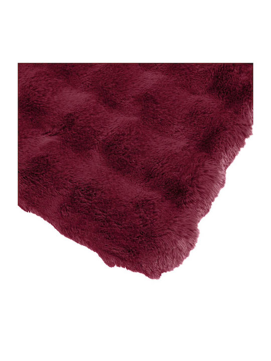 vidaXL Pelzige Decke Übergröße 220x240cm Türkis Rote