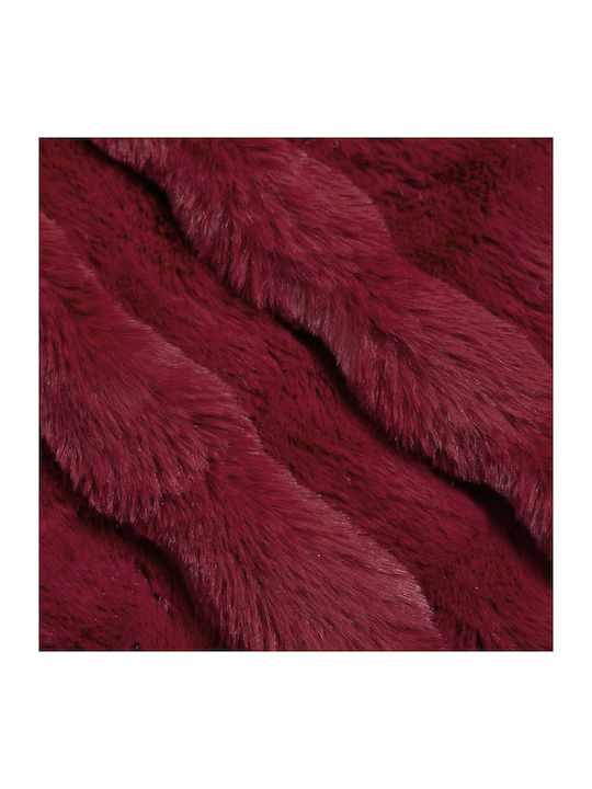 vidaXL Pelzige Decke Übergröße 220x240cm Türkis Rote
