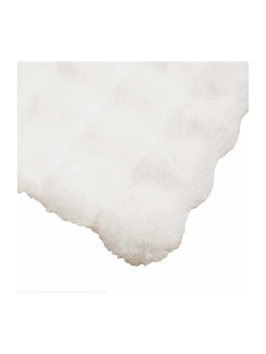 vidaXL Furry Duvet Double 220x240cm White