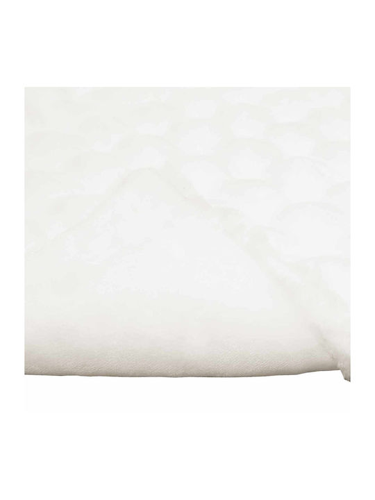 vidaXL Furry Duvet Double 220x240cm White