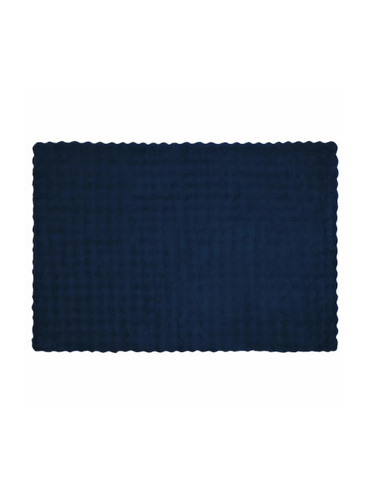 vidaXL Pelzige Decke Moni 150x220cm Hellblau Blau