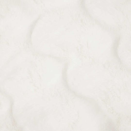 vidaXL Furry Blanket Single 150x220cm White
