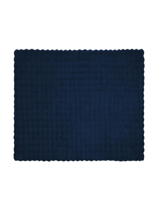 vidaXL Pelzige Decke Übergröße 220x240cm Hellblau Blau