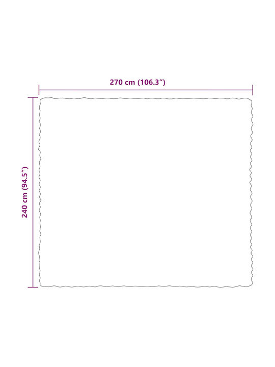 vidaXL Pătură Blănoasă Superdublă 240x270cm Camelopard