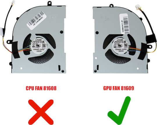 Лаптоп Вентилатор Gpu Cooling Fan Msi Stealth 16 Studio A13v A13ve A13vf A13vg A13vg-056us Ms-15f2 Ms-15f1 Ms15f2 15f2-gpu E32-2501540-a87 Bs5405hs-u5n Bs5405hs-u4x 4pin Код 81609