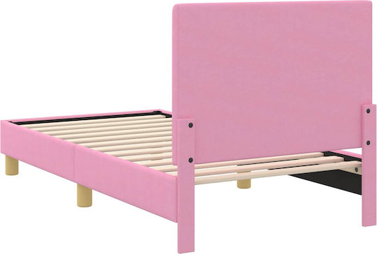 Kinderbett Einzeln Rosa für Matratze 80x160cm