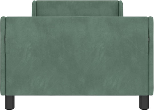 Kids Bed Single Light Blue for Mattress 90x200cm