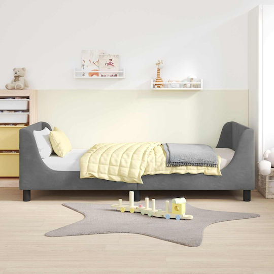 Kinderbett Einzeln Gray für Matratze 90x190cm