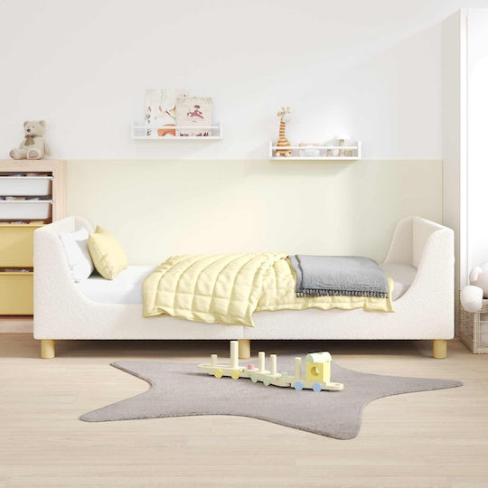 Παιδικό Κρεβάτι Μονό Μπεζ για Στρώμα 90x190cm