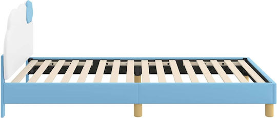 Παιδικό Κρεβάτι Μονό Μπλε για Στρώμα 90x190cm