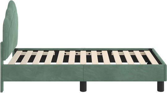 Παιδικό Κρεβάτι Μονό Γαλάζιο για Στρώμα 70x140cm