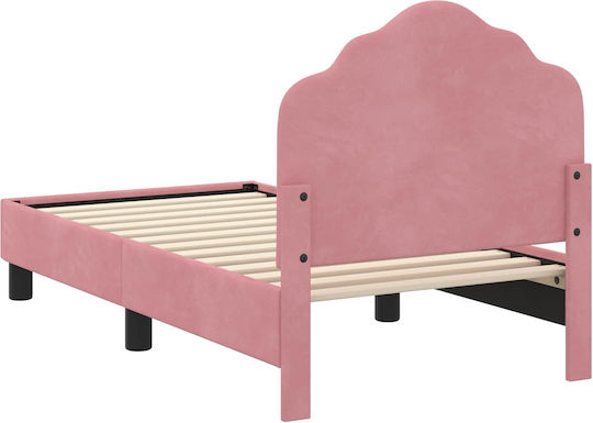 Kinderbett Einzeln Rosa für Matratze 70x140cm