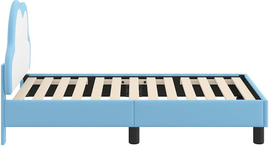 Παιδικό Κρεβάτι Μονό Μπλε για Στρώμα 70x140cm