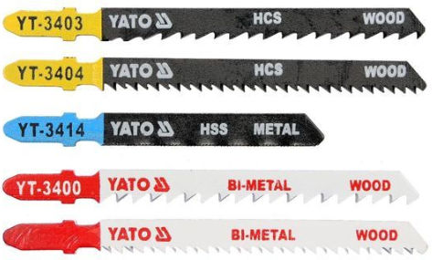 Yato Jig Saw Blade for Metal and Wood 130mm BI-Metal YT-3445