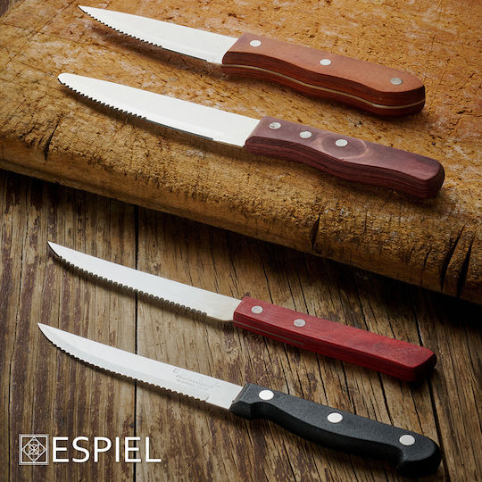 Espiel Μαχαίρια Steak από Ανοξείδωτο Ατσάλι 22.8cm 12τμχ