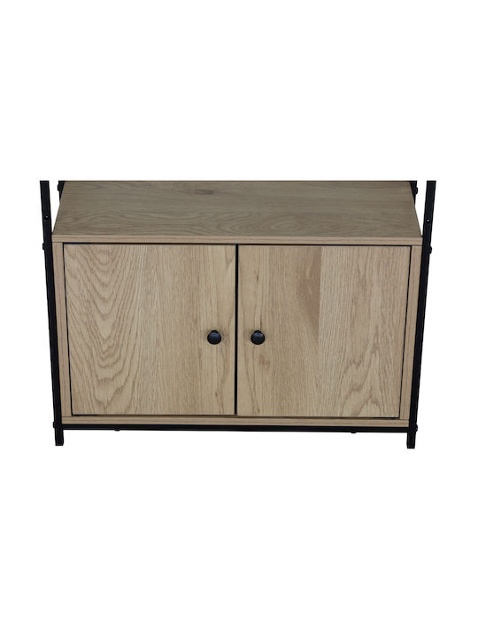 Βιβλιοθήκη Μαύρος 58.6x23.5x144εκ.