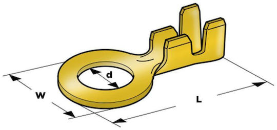 Elektrischer Terminal Ring Bronze (01.036.0414)