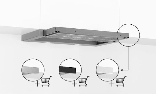Bosch Συρόμενος Απορροφητήρας 60cm Γκρι