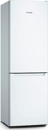 Bosch Ψυγειοκαταψύκτης 305lt Total NoFrost Υ186xΠ60xΒ66εκ. Λευκός KGN36NWEA