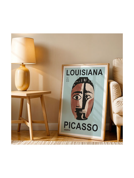 Poster Pablo Picasso Ceramics Tete De Femme Art246 21cm X 30cm White Frame PVC