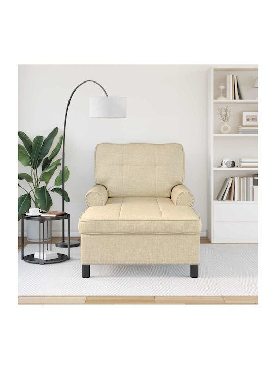 Modern Liegestuhl Beige M91xB157xH91cm
