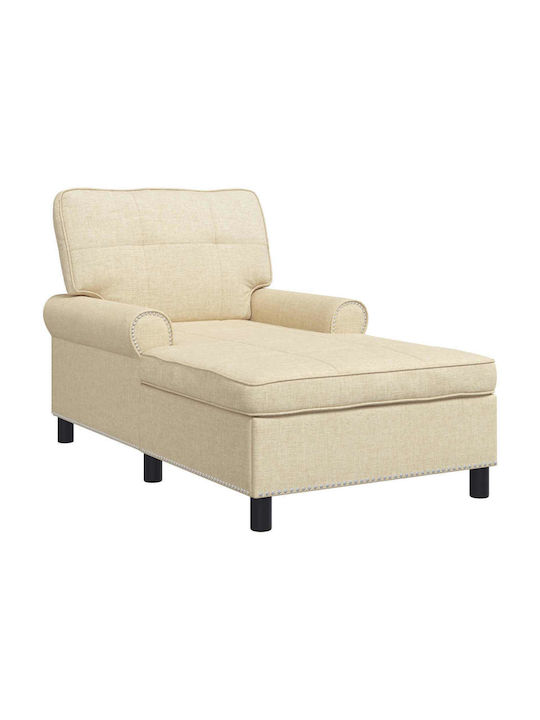 Modern Liegestuhl Beige M91xB157xH91cm
