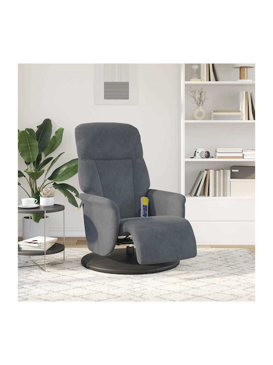 Modern Velvet Gray Recliner M91xW71xH105cm