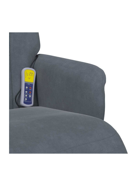 Modern Velvet Gray Recliner M91xW71xH105cm