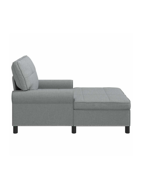 Moderner Liegestuhl Grau Länge 91xBreite 157xHöhe 91cm
