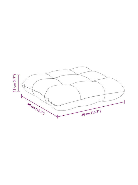vidaXL Grau Sofa-Kissen 40x40cm