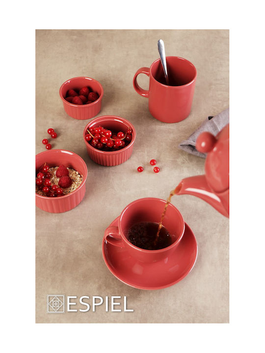 Espiel Essentials Στρογγυλό Πυρίμαχο Σκεύος για Σουφλέ Κεραμικό 10x10x10cm 12τμχ