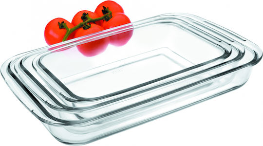 Ibili Rectangular Vas de Gătit Rezistent la Căldură Sticlă 1600ml 1buc