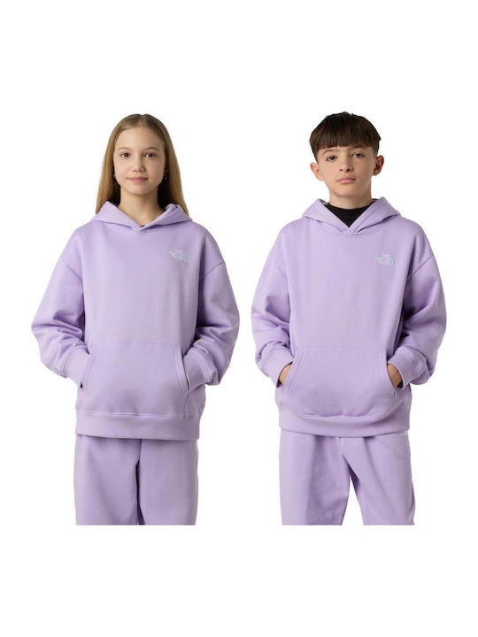 Kids Sweatshirt with Hood Purple Teen Essential Over Hoodie